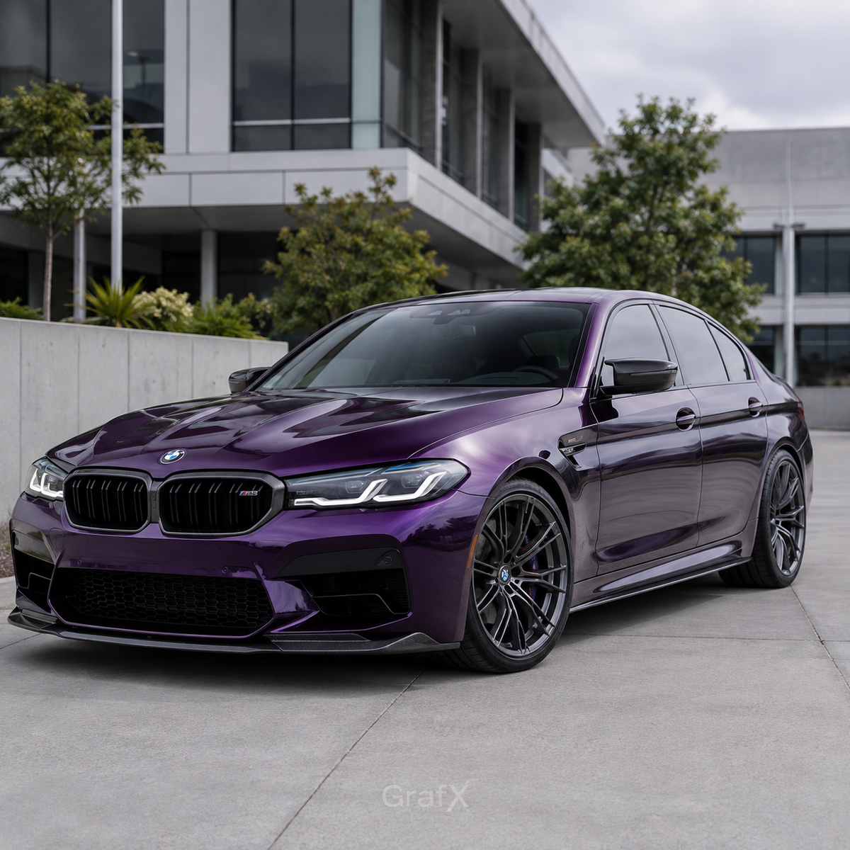 Midnight Purple Metallic Gloss Vinyl Wrap