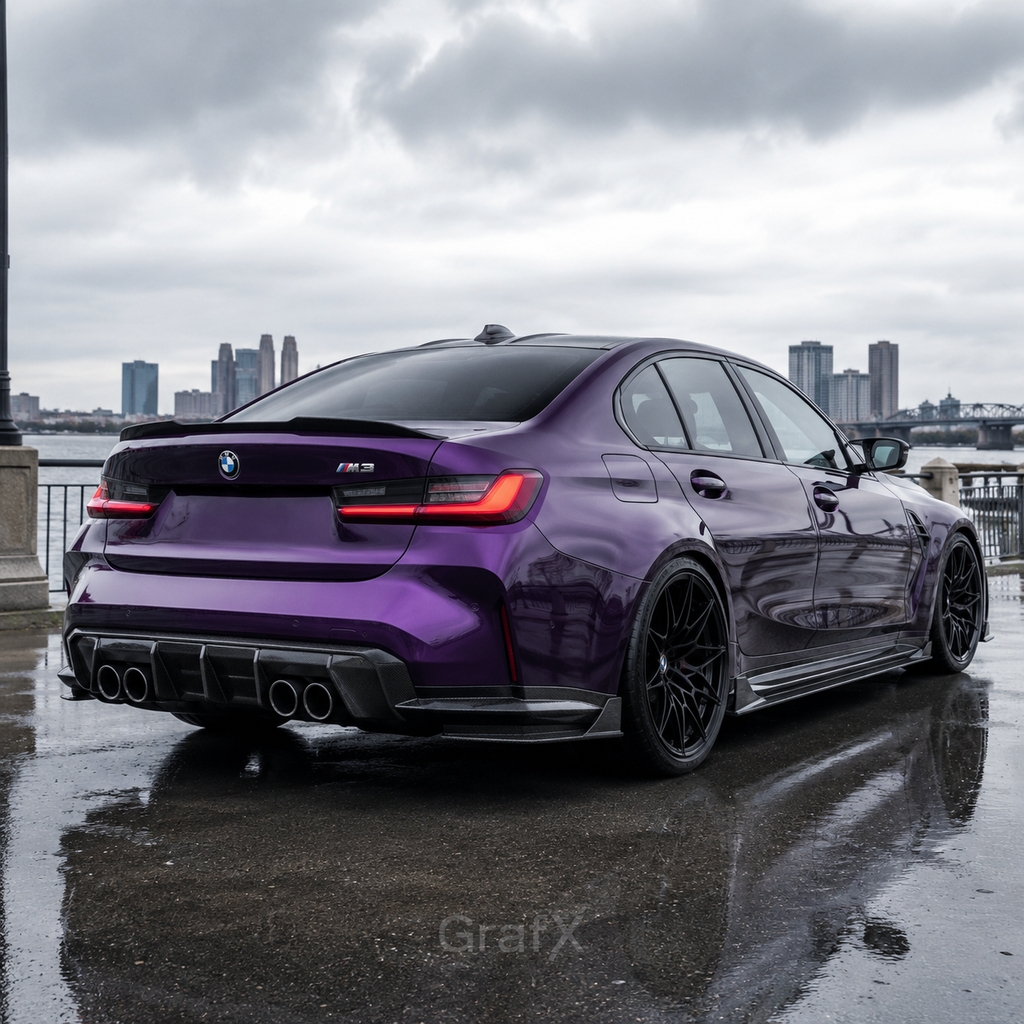 Midnight Purple Metallic Gloss Vinyl Wrap
