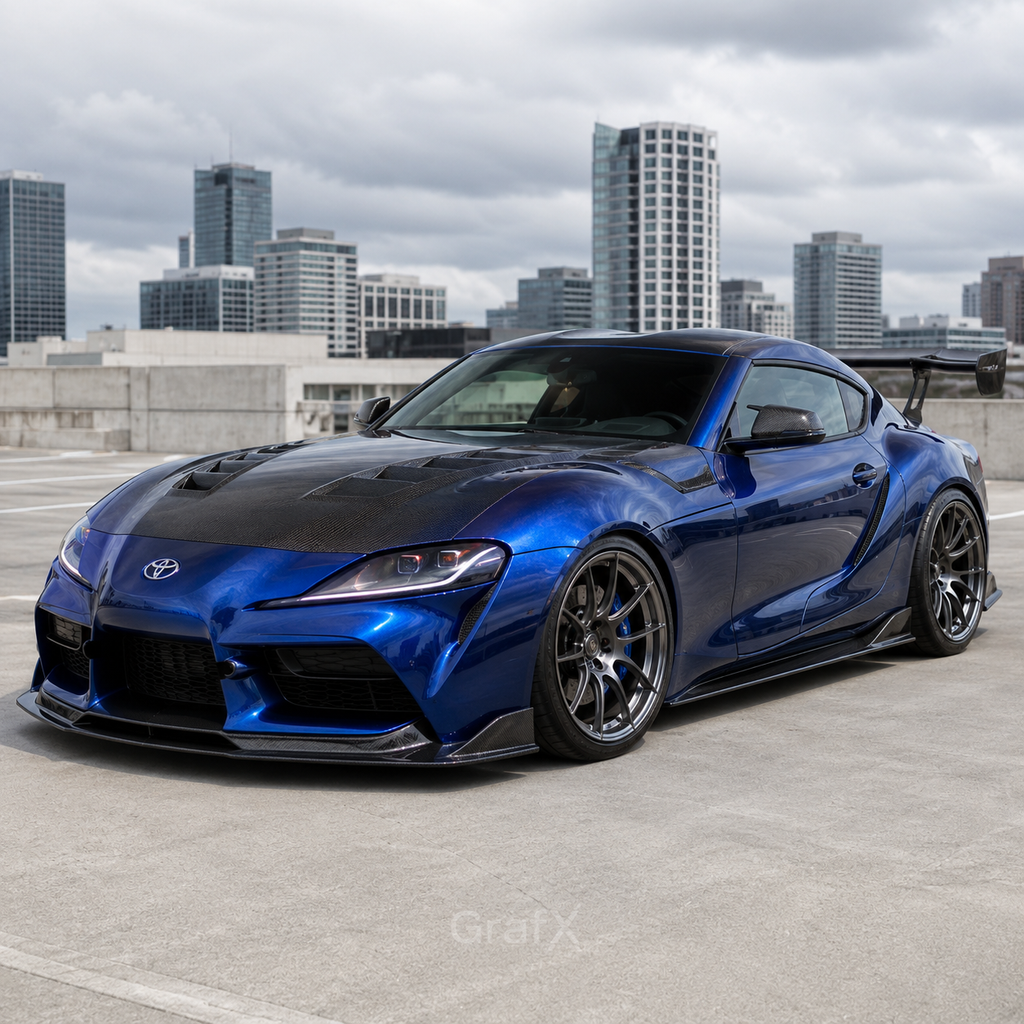 Midnight Blue Metallic Gloss Vinyl Wrap