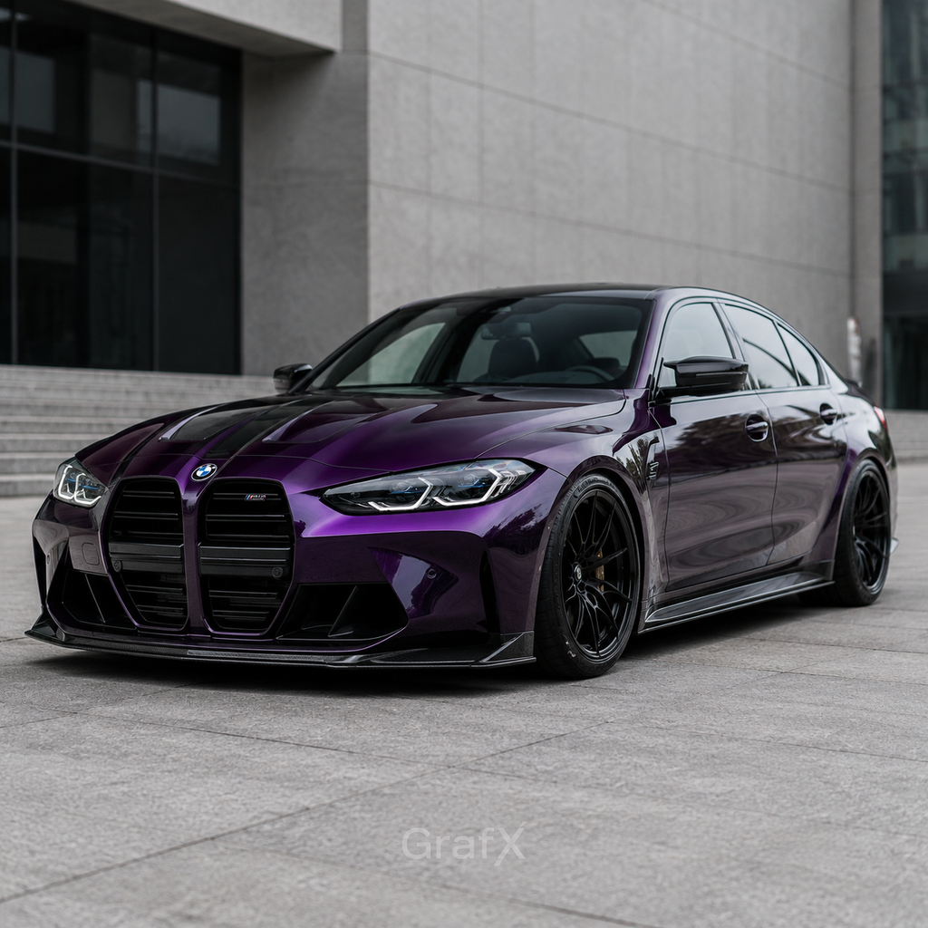 Midnight Purple Metallic Gloss Vinyl Wrap