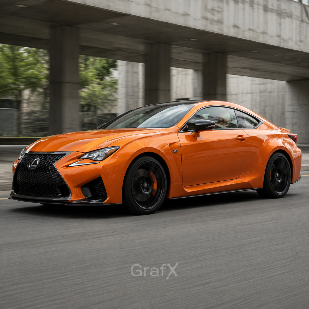 Racing Golden Orange Metallic Gloss Vinyl Wrap