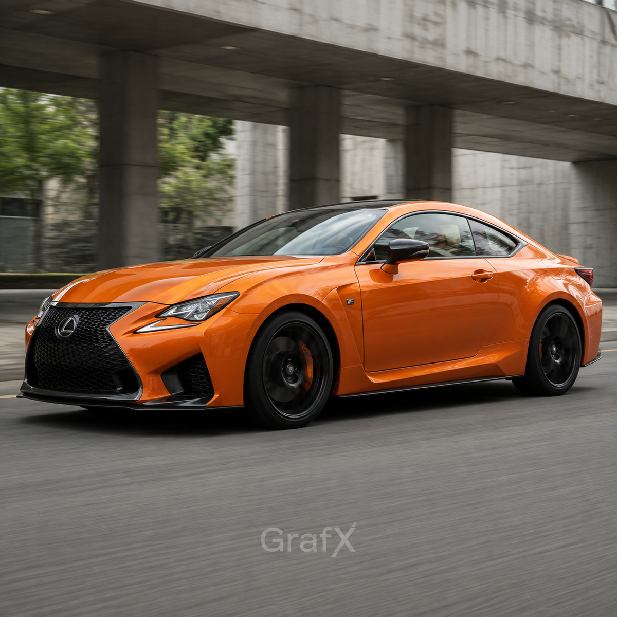 Racing Golden Orange Metallic Gloss Vinyl Wrap