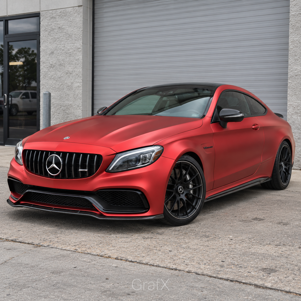 Matte Chrome Red Vinyl Wrap