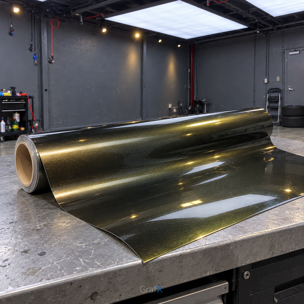 Ghost Midnight Gold Color Shift Vinyl Wrap