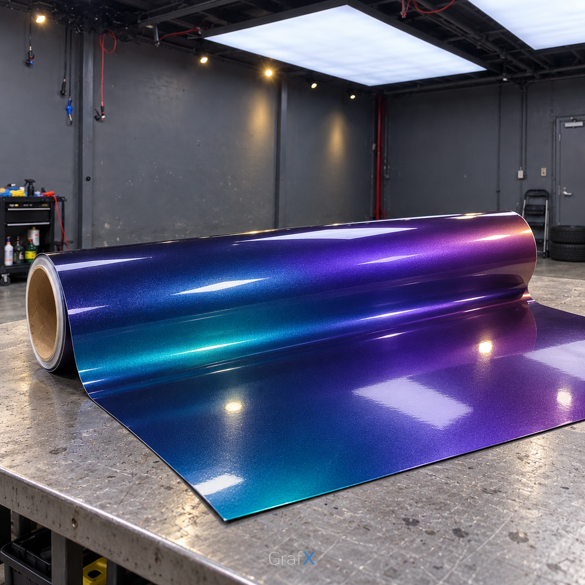Magic Spectral Blue Color Shift Vinyl Wrap