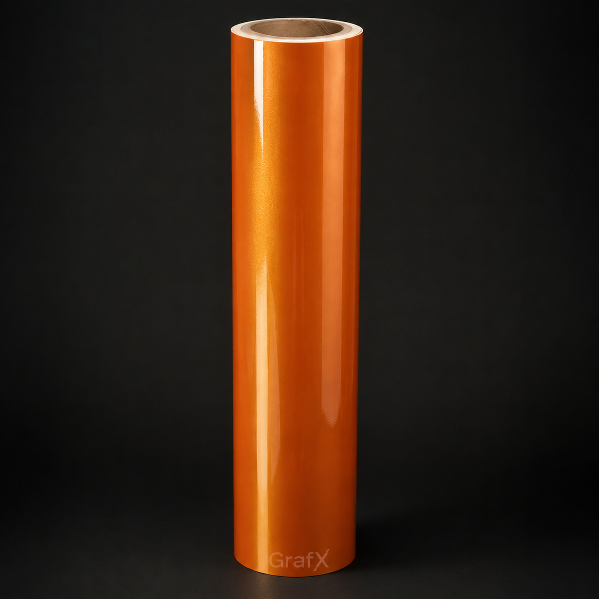 Racing Golden Orange Metallic Gloss Vinyl Wrap