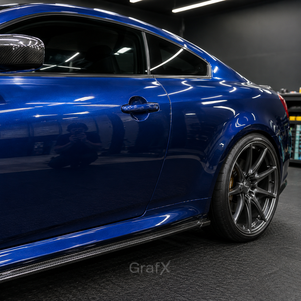Audi Navarre Blue Metallic Gloss Vinyl Wrap
