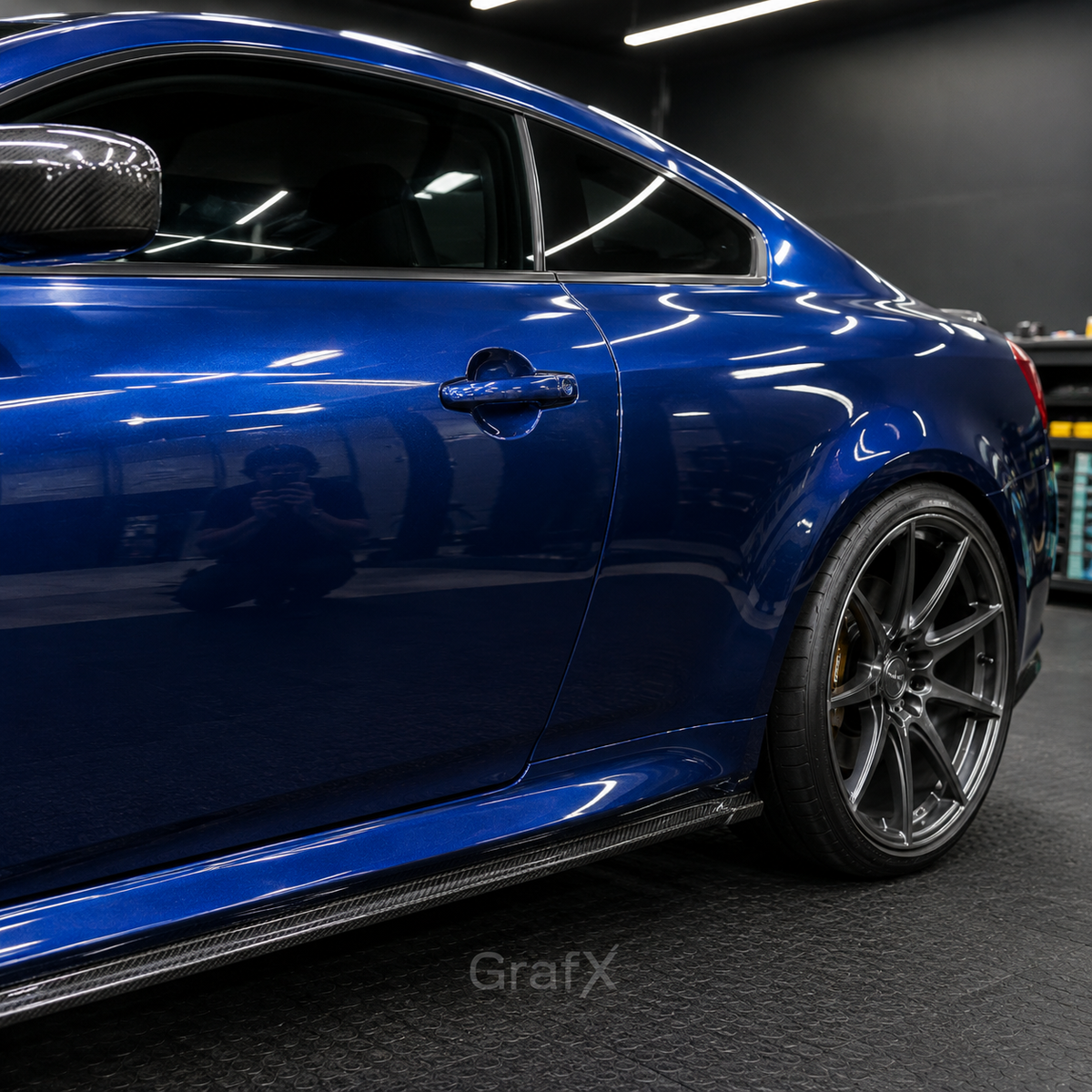 Audi Navarre Blue Metallic Gloss Vinyl Wrap