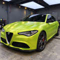 Lemon Green Satin Metallic Vinyl Wrap