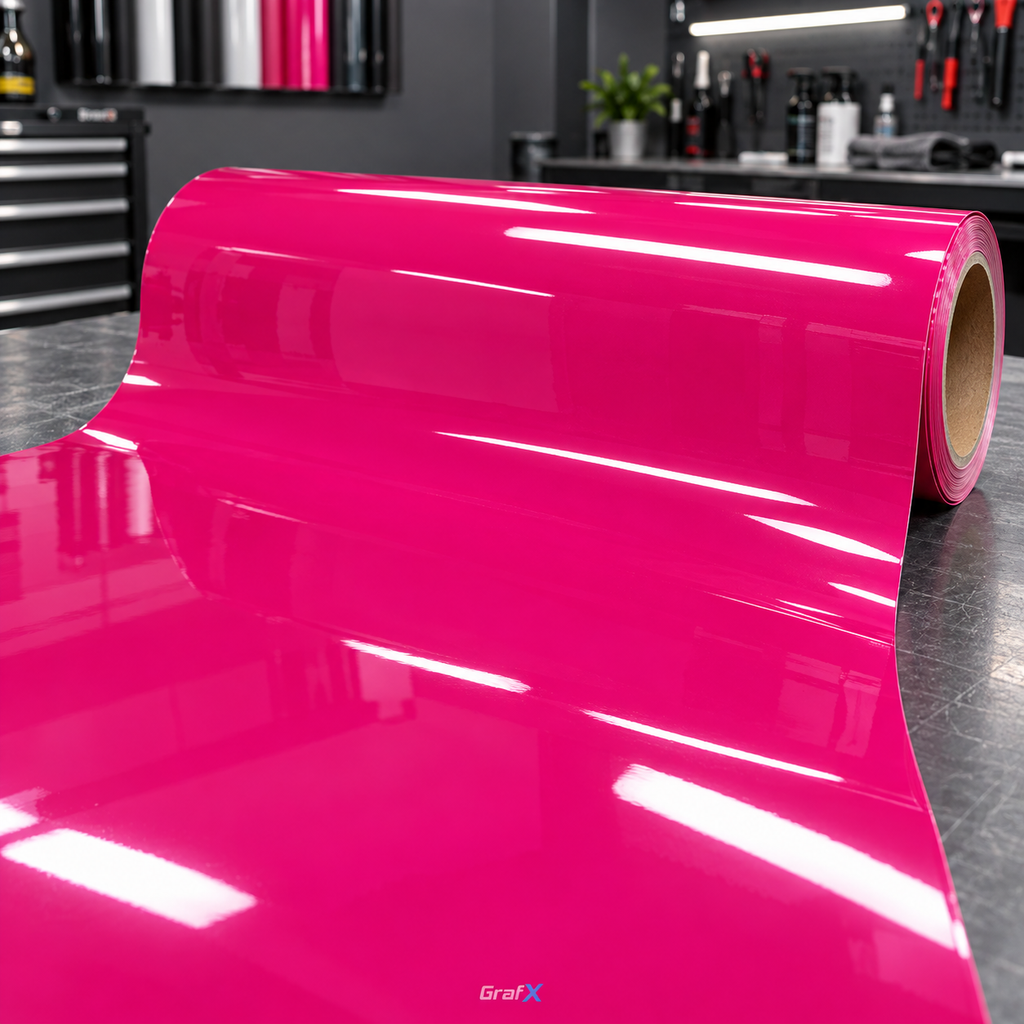 Crystal Rose Red Super Gloss Vinyl Wrap