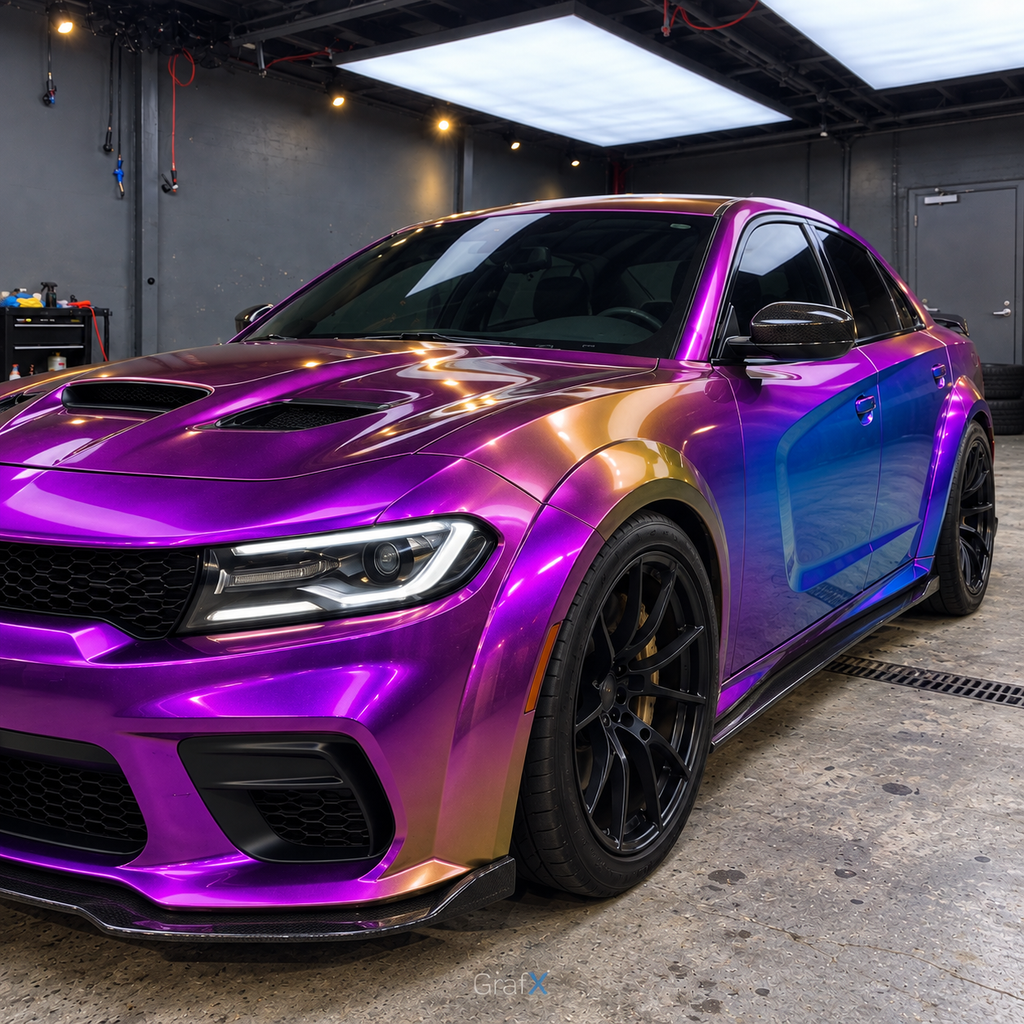 Magic Color Purple Color Shift Vinyl Wrap
