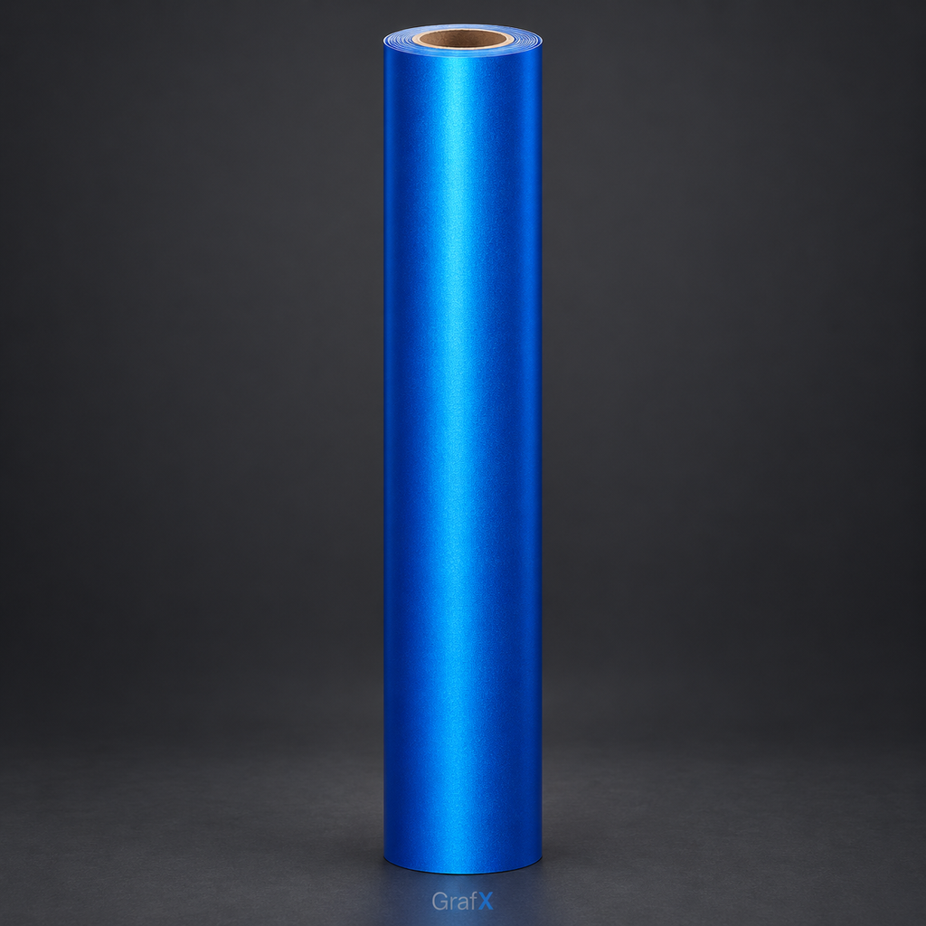 Ocean Deep Blue Satin Metallic Vinyl Wrap