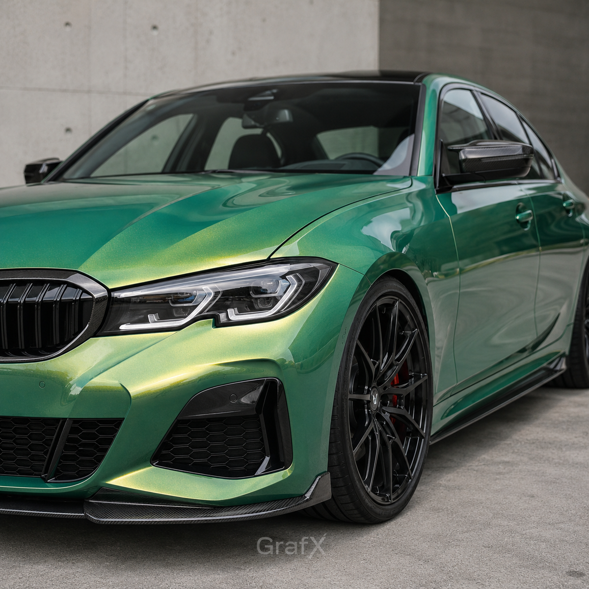 Rainbow Green Metallic Gloss Vinyl Wrap
