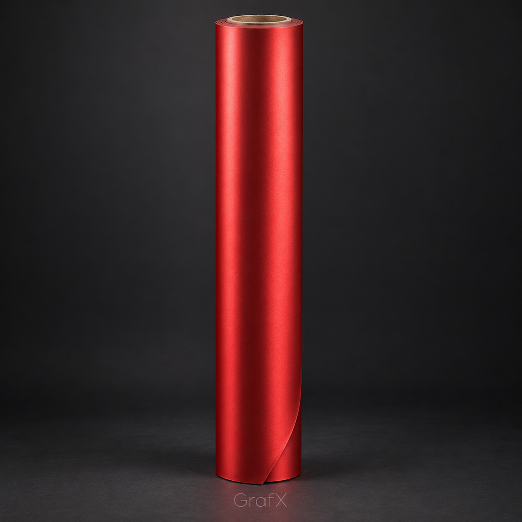 Matte Chrome Red Vinyl Wrap