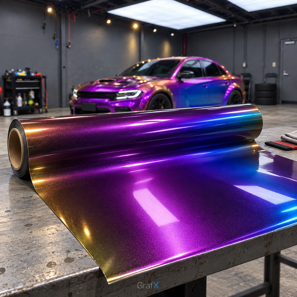 Magic Color Purple Color Shift Vinyl Wrap