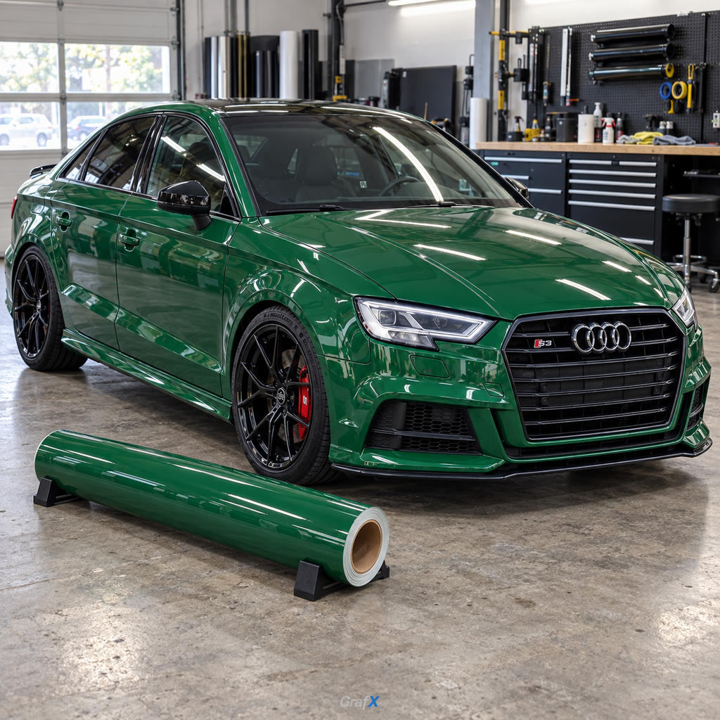 Forest Green Super Gloss Vinyl Wrap