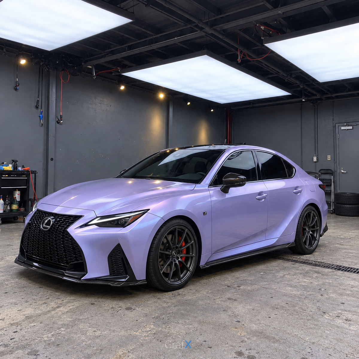 Twin Silver  Purple Color Shift Vinyl Wrap