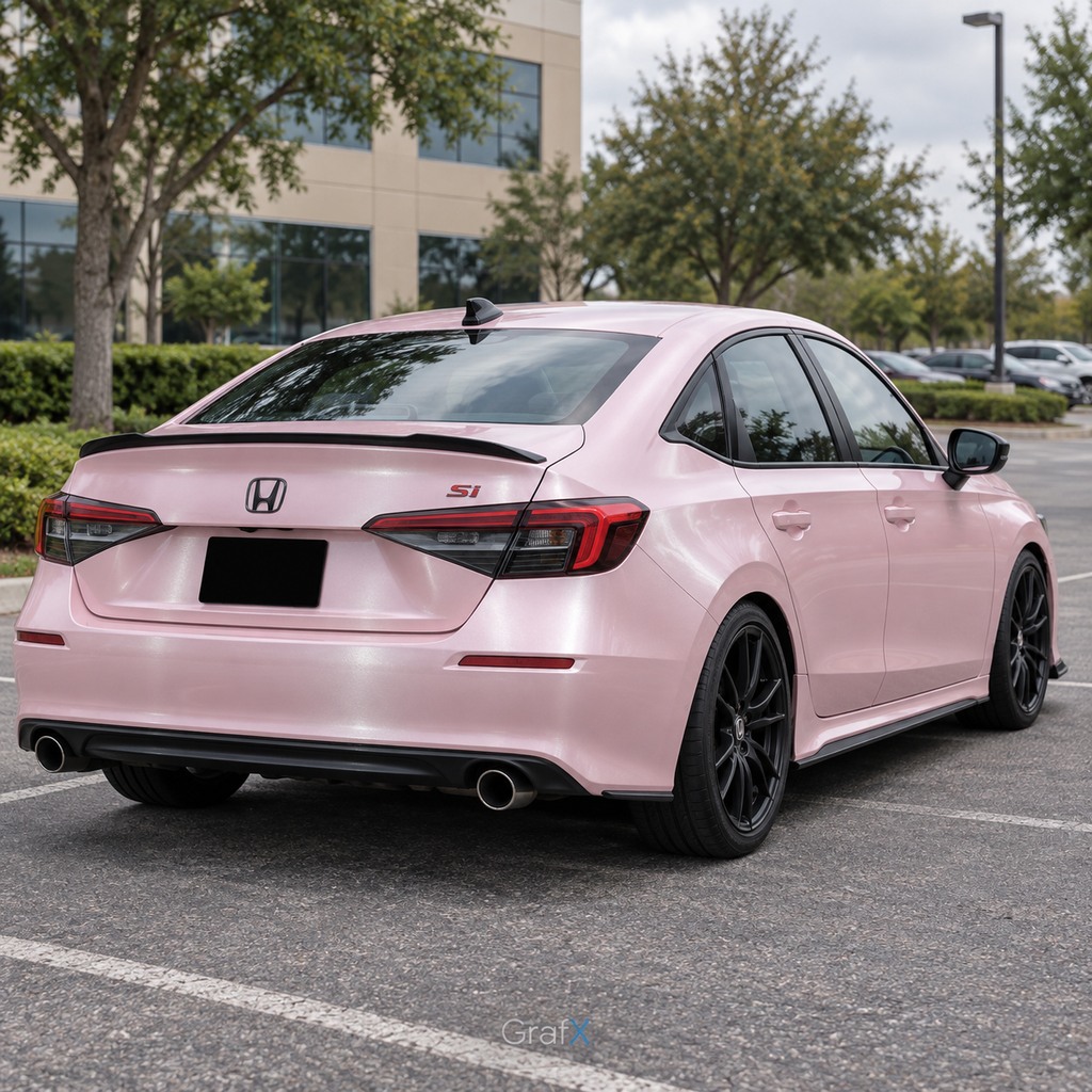 Pure Cherry Pink Matte Metallic Vinyl Wrap