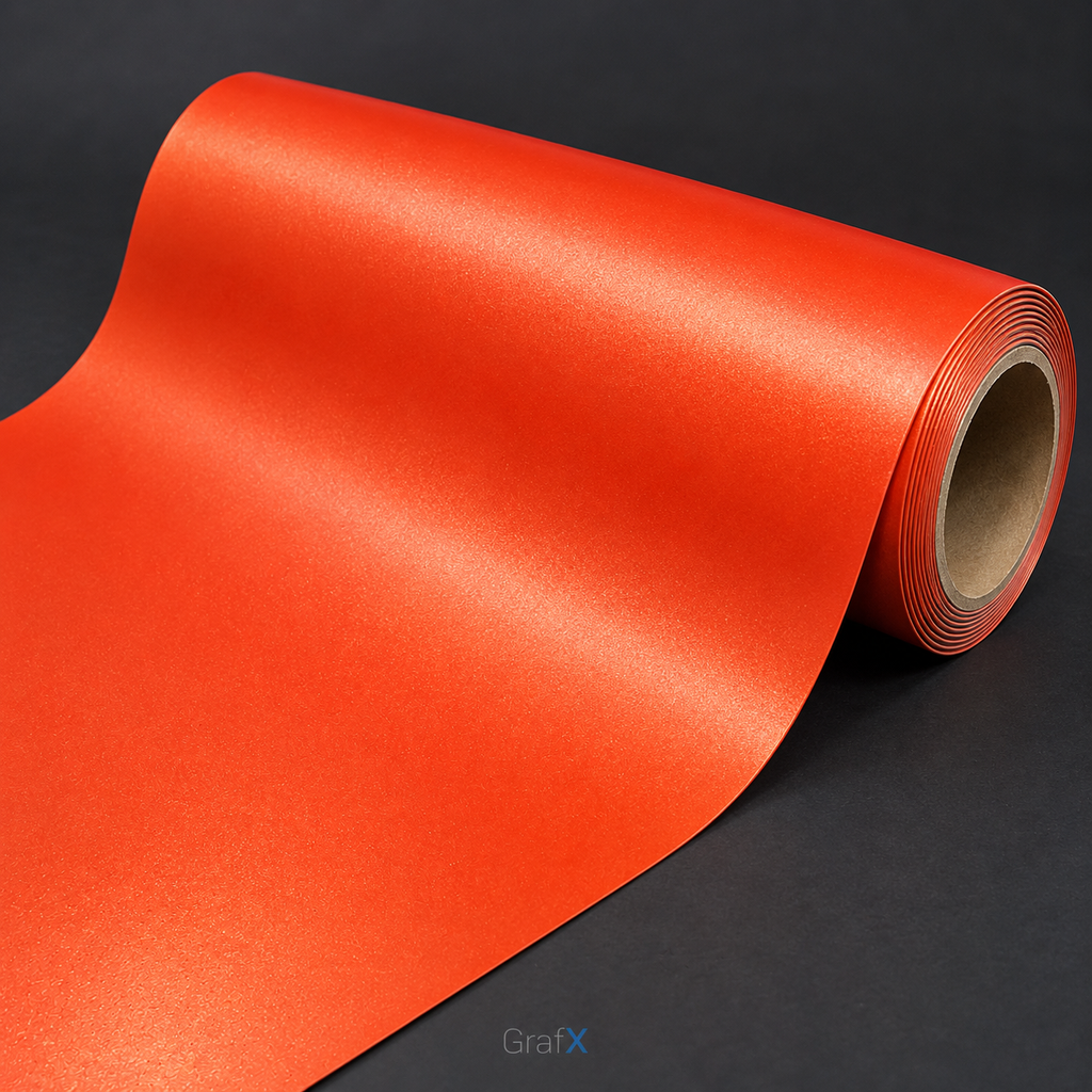 Orange Crush Satin Metallic Vinyl Wrap