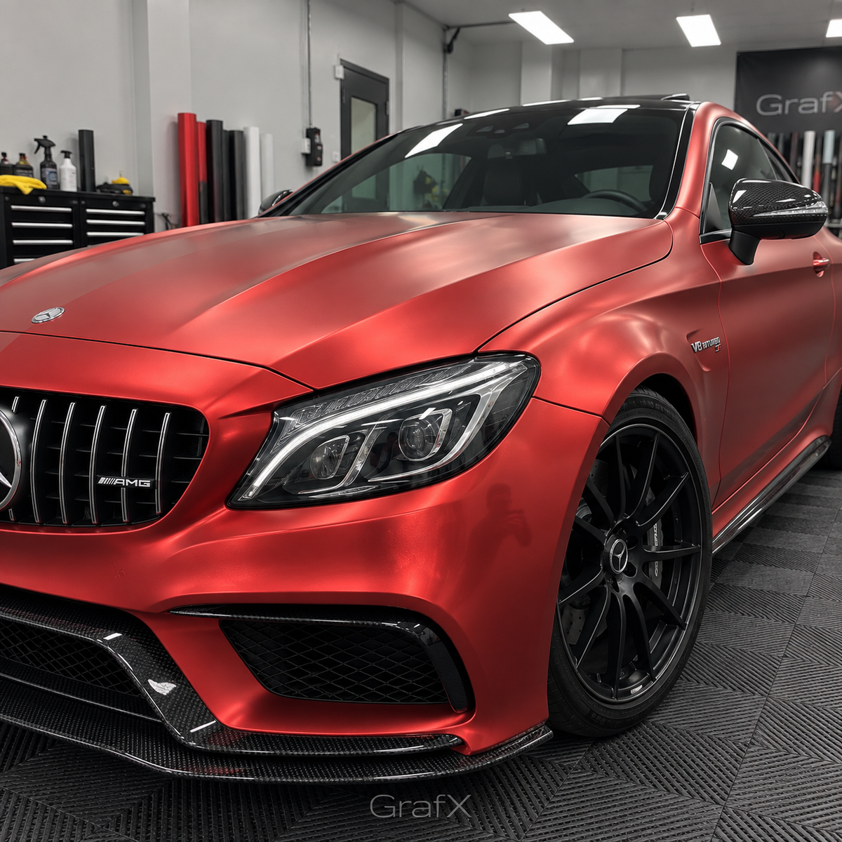 Matte Chrome Red Vinyl Wrap