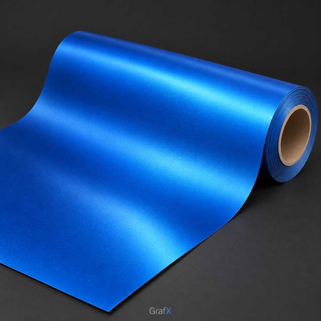 Ocean Deep Blue Satin Metallic Vinyl Wrap