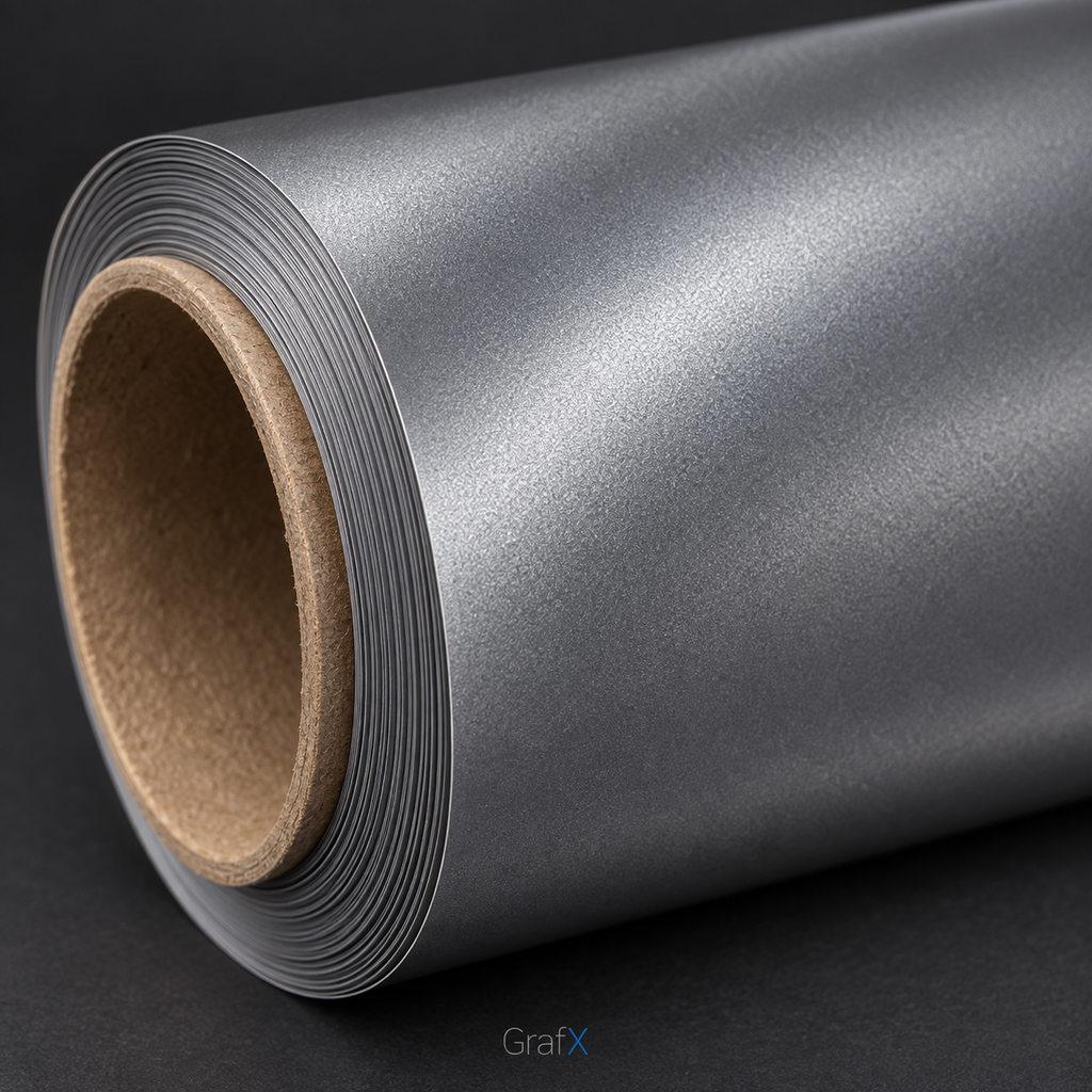 Pure Titanium Grey Matte Metallic Vinyl Wrap