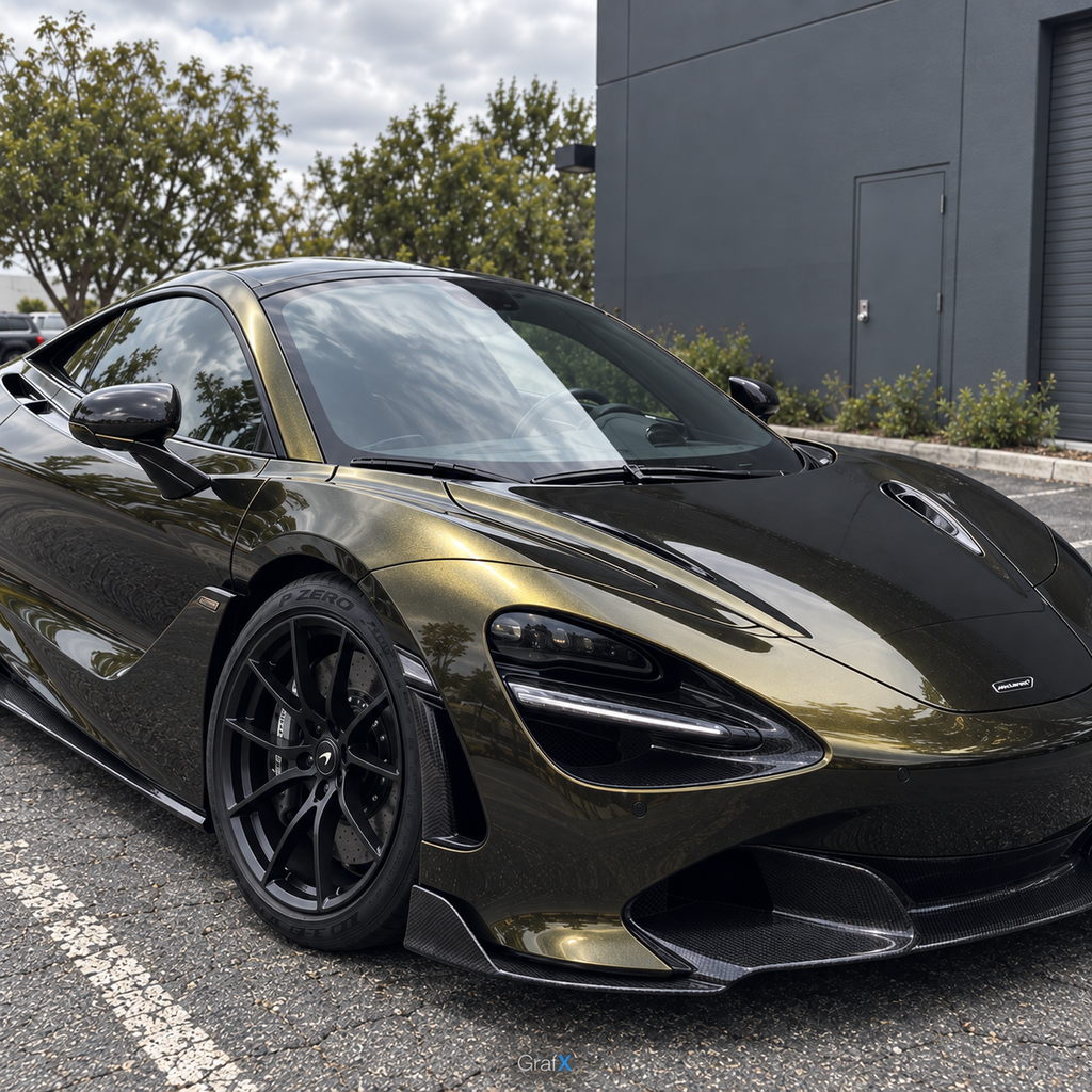 Ghost Midnight Gold Color Shift Vinyl Wrap
