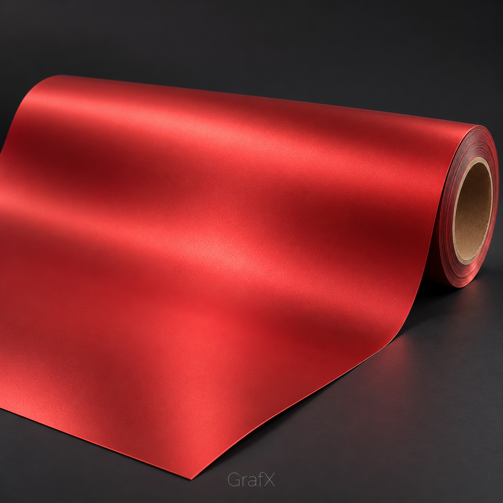 Matte Chrome Red Vinyl Wrap