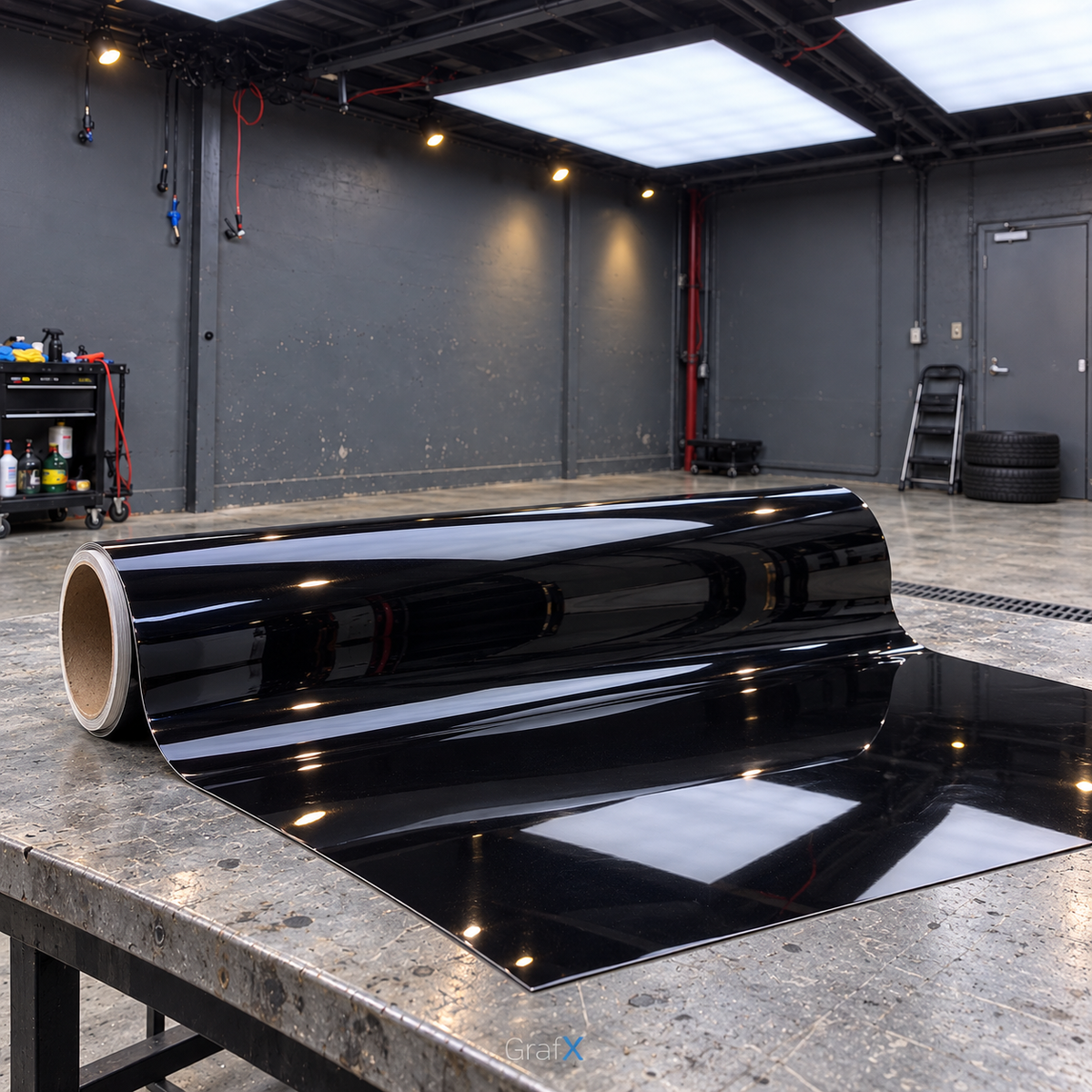 Crystal Black Super Gloss Vinyl Wrap