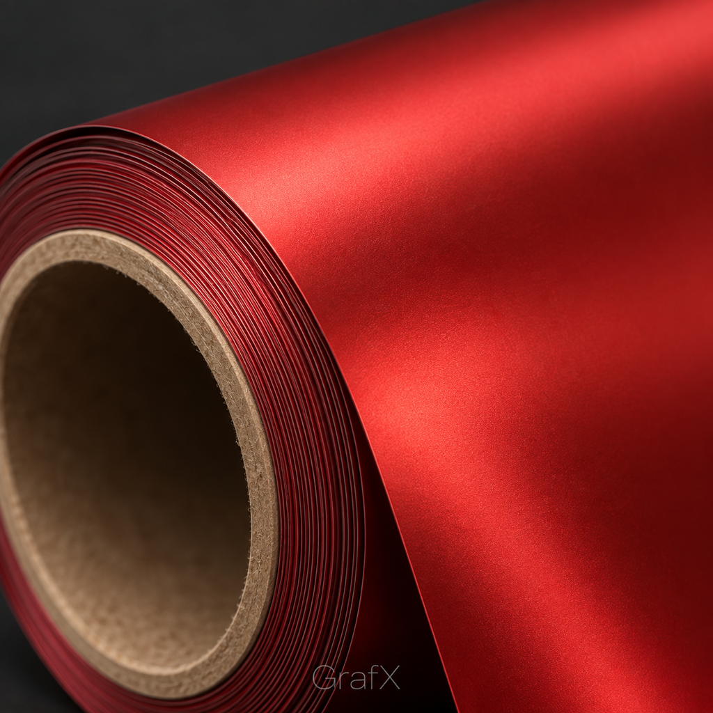 Matte Chrome Red Vinyl Wrap