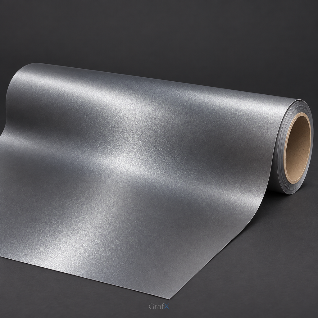 Pure Titanium Grey Matte Metallic Vinyl Wrap
