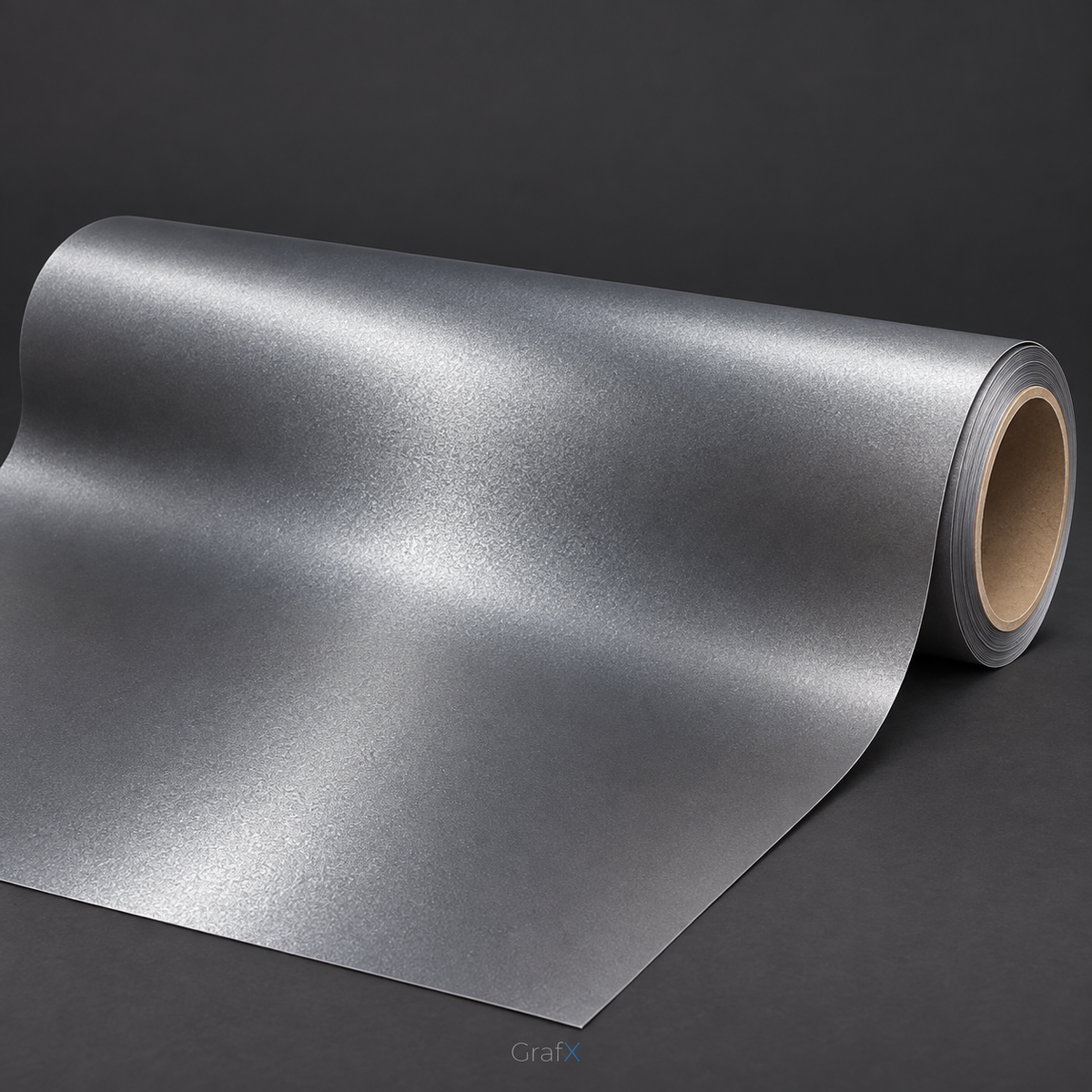 Pure Titanium Grey Matte Metallic Vinyl Wrap
