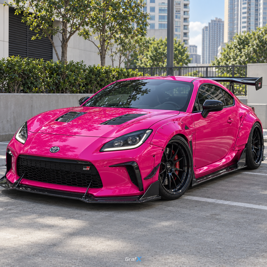 Crystal Rose Red Super Gloss Vinyl Wrap