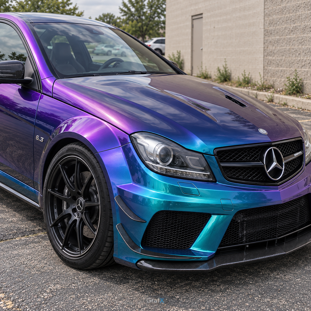 Magic Spectral Blue Color Shift Vinyl Wrap